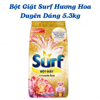 Bột Giặt Surf Hương Hoa Duyên Dáng 5.3kg
